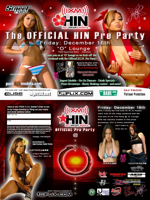 Hot Import Nights Pre Party | Hawaii