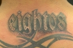 EIGHT08 4 LYFE slanged by "Q" of House Of Ink Tattoo Studio