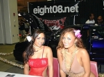 Jenn R and Justene Jaro reppin @ our Eight08.net booth @ the 2006 Hot Import Nights Hawaii at the Neal Blaisdell Exhibition Hall