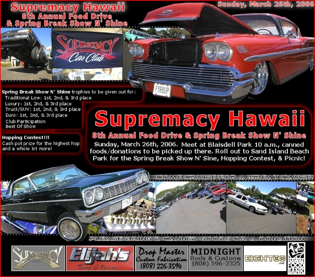 2006 Supremacy 8th Annual Food Drive & Show N' Shine