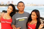 Momento shot with Mia Valerio & CJ Miles after our photoshoot
