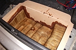 Subfloor subwoofer enclosure in the works